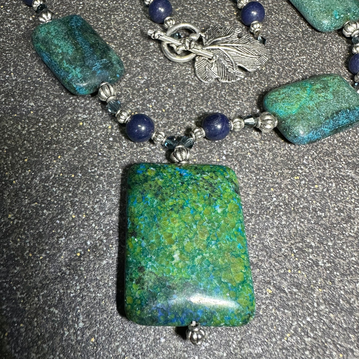 Chrysocolla and Lapis Necklace