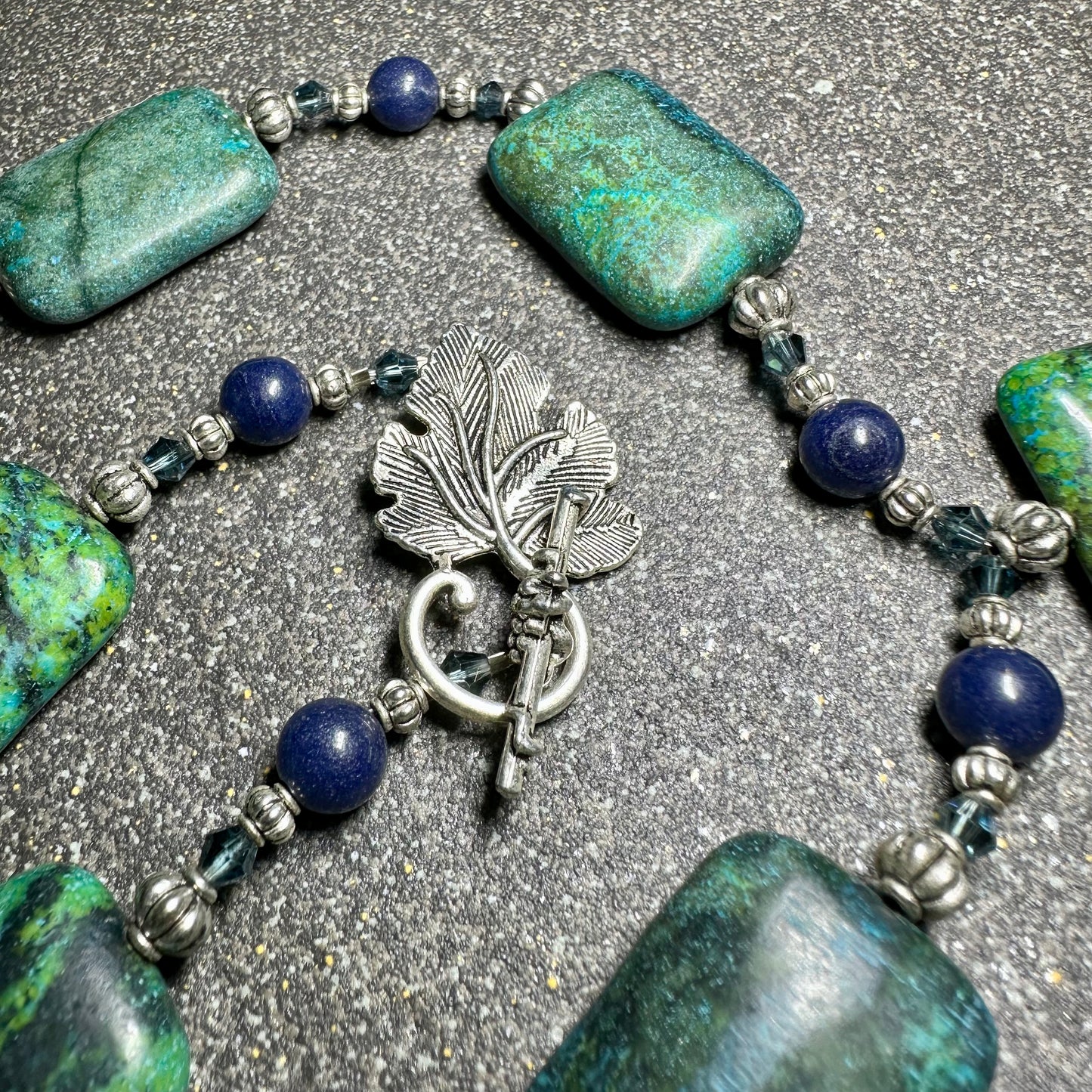 Chrysocolla and Lapis Necklace